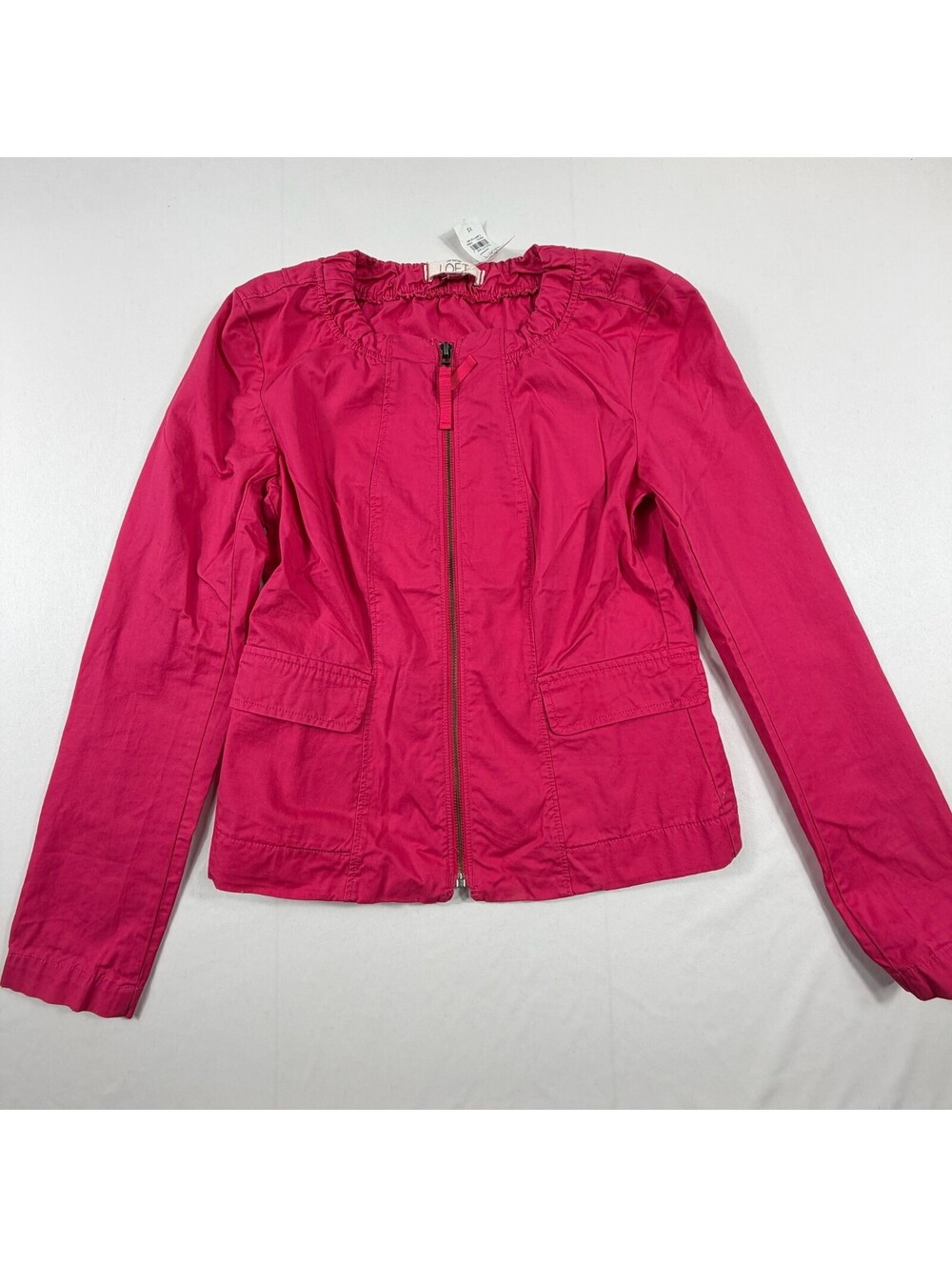LOFT Women's Pink Zip-Up Lightweight Jacket XS
